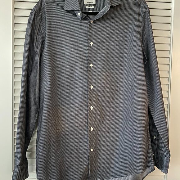 Ben Sherman Button Down Shirt, Gray, Size L - Picture 1 of 4